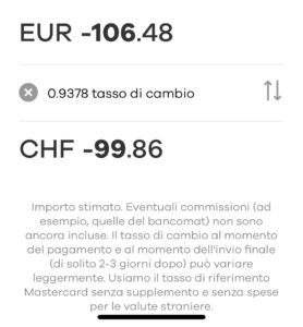 Conto Bancario Carta Neon Tassi cambio